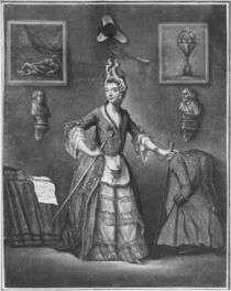The Chevalier d'Eon, dressed as a woman von French School