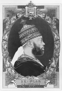 Negus of Ethiopia, Menelik II by French School