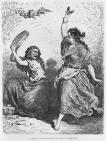 Gitana from Granada dancing the zorongo by Gustave Dore