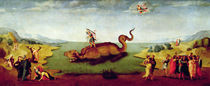 Perseus rescuing Andromeda by Master of Serumido