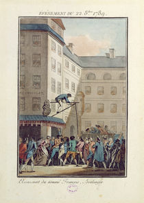 Events of the 22nd of October 1789: Hanging of a man named Francois von Jean-Francois Janinet