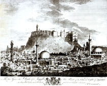 A view of the city and castle of Aleppo by Alexander Drummond