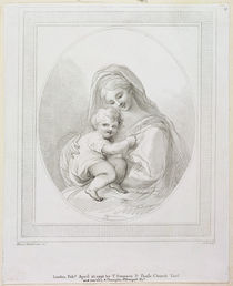 Virgin and Child, engraved by Luigi Schiavonetti 1793 von Francesco Bartolozzi