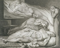 Death of the Strong Wicked Man von William Blake