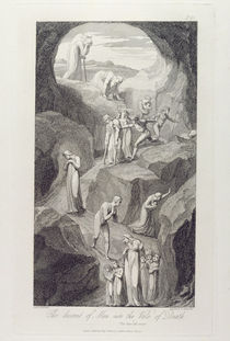 The Descent of Man into the Vale of Death by William Blake