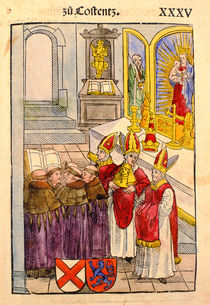 A scene from The Council of Constance von Ulrich von Richental