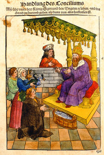 Sigismund performs his feudal duties at the Council of Constance von Ulrich von Richental