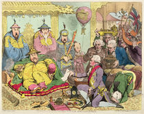 Reception of the Diplomatique and his Suite at the Court of Pekin by James Gillray