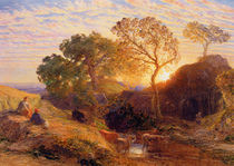 Sunset, c.1861 by Samuel Palmer