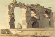 The Claudian Aqueduct, Rome von Francis Towne
