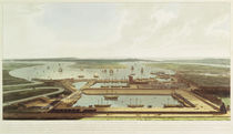 New Dock, Wapping, 1808 von William Daniell