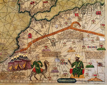 Detail of Copy of a Catalan Map of Europe and North Africa von Abraham Cresques