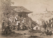 Bulgarians near Varna, printed by Lemercier von Jules Joseph Augustin Laurens