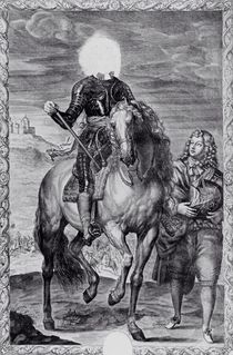 Defaced equestrian portrait of Charles I by Anthony van Dyck