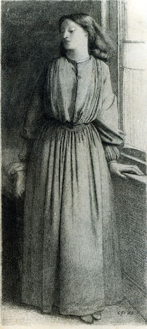 Elizabeth Siddal, May 1854 by Dante Gabriel Charles Rossetti