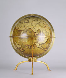 Terrestrial Globe, one of a pair known as the 'Brixen' globes by Martin Waldsemuller