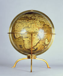 Terrestrial globe, one of a pair known as the 'Brixen' globes by Martin Waldsemuller