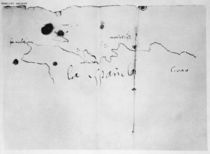 Sketch of the coast of Espanola by Christopher Columbus
