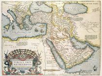 Map of the Middle East, from Theatrvm Orbis Terrarvm von Abraham Ortelius