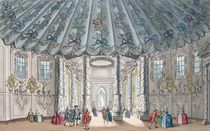 Interior View of the elegant music room in Vauxhall Gardens von Samuel Wale