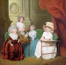 Lady Jane Mathew and her Daughters by English School