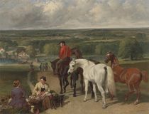 Exercising the royal horses by John Frederick Herring Snr