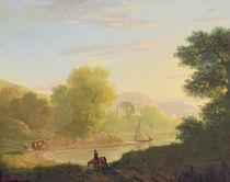 An Imaginary Coast Scene, with the Temple of Venus at Baiae by Thomas Jones