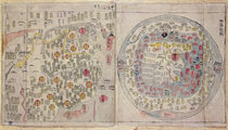 Sino Korean world map, c.1800 by Korean school