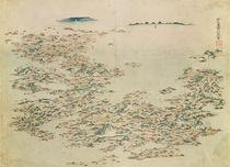 Aerial view of the Islands of Japan by Japanese School