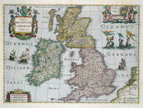Map of Britain, 1631 by English School