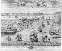 A Prospect of the Towne and Harbour of Harwich by English School