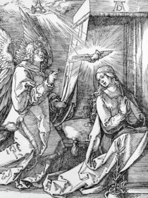 The Annunciation from the 'Small Passion' series by Albrecht Dürer