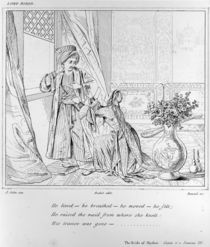 Scene from The Bride of Abydos by Lord Byron von Alexandre Colin