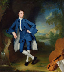 Portrait of Man, c.1758-60 von George Romney