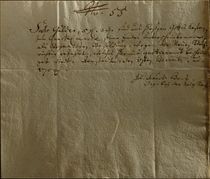 Remuneration Receipt, 17th December von Johann Sebastian Bach