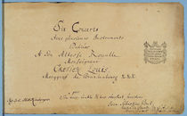 Title page of the 'Brandenburg Concertos' by Johann Sebastian Bach