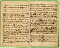 Pages from Score of the 'St. Matthew Passion' by Johann Sebastian Bach