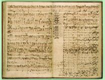 Pages from Score of the 'St Matthew Passion' von Johann Sebastian Bach