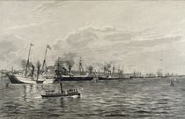 The Naval Review in Kiel on the 3rd September 1890 by Richard Huenten