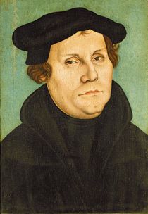 Luther as Professor, 1529 by Lucas, the Elder Cranach