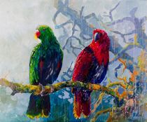 Eclectus Parrots by Geoff Amos