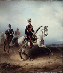 Frederick III Wilhelm on the Bornstedter Field by Hermann Meyerheim