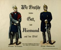 Emperor Wilhelm I and Prince Bismarck by German School