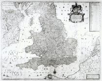 A New Map of the Kingdom of England and the Principalitie of Wales by William Berry