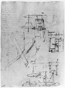 Fol. 45r, from the Codex Forster III von Leonardo Da Vinci