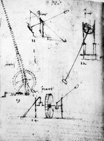 A page from the Codex Forster von Leonardo Da Vinci