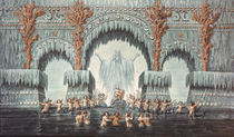 Muehleborn's Water Palace, set design for a production of 'Undine', von Karl Friedrich Schinkel