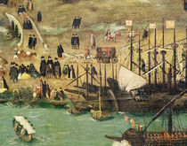 The Port of Seville, c.1590 von Alonso Sanchez Coello