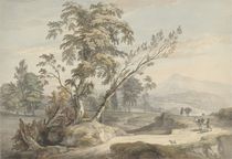 Italianate Landscape with Travellers no.2 by Paul Sandby