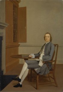 An Unknown Man Seated at a Table by Arthur Devis